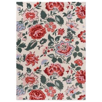 Wendling Floral Poppy Red 83100 rug by Laura Ashley