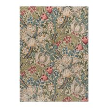 Golden Lily Green Red 130107 rug by Morris