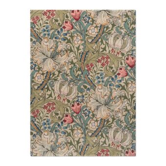 Golden Lily Green Red 130107 rug by Morris