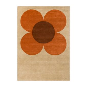 Flower Placement Pumpkin Ecru 158203 rug by Orla Kiely