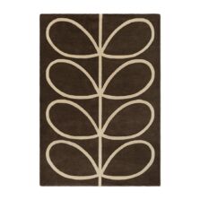 Giant Linear Stem Walnut 59401 rug by Orla Kiely