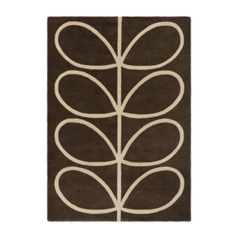 Giant Linear Stem Walnut 59401 rug by Orla Kiely