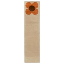 Flower Placement Pumpkin Ecru 158203 rug by Orla Kiely