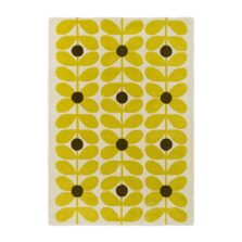 Sixties Stem Yellow 158106 rug by Orla Kiely