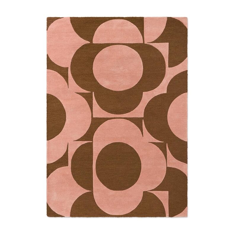 Prism Flower Pink Terracotta 158002 rug by Orla Kiely