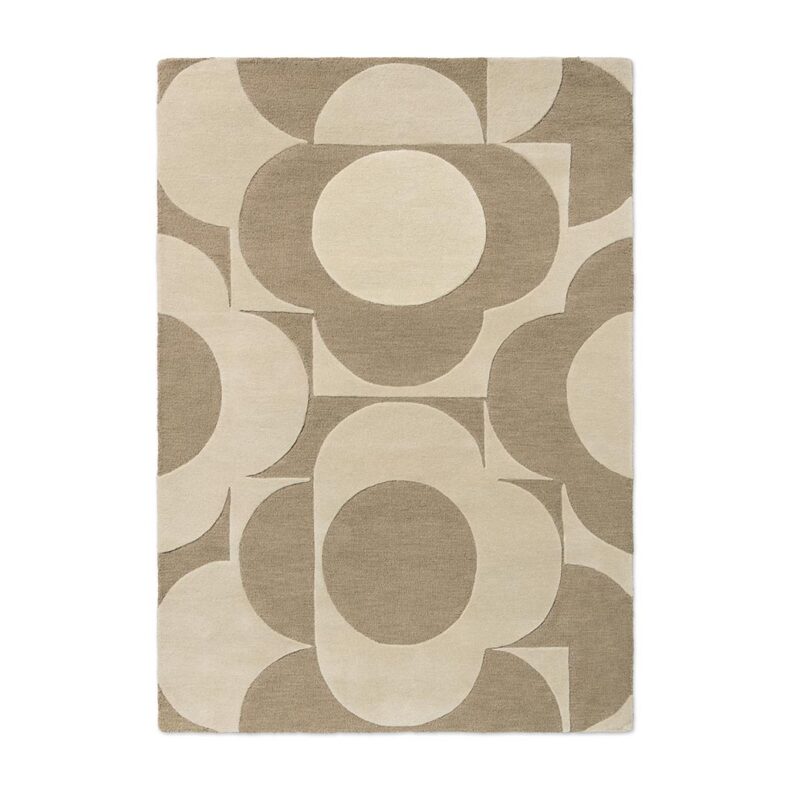 Prism Flower Mushroom Ecru 158009 rug by Orla Kiely