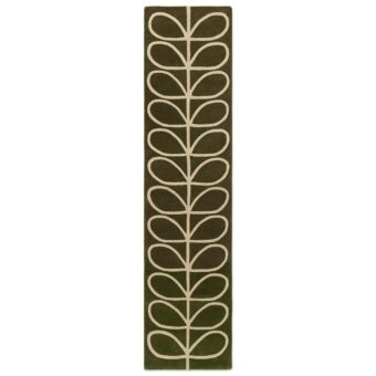 Linear Stem Olive Runner 60501 rug by Orla Kiely