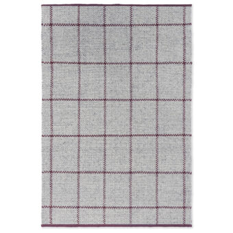 Craft Matter Check Ash Stone Red 49100 rug by Brink 