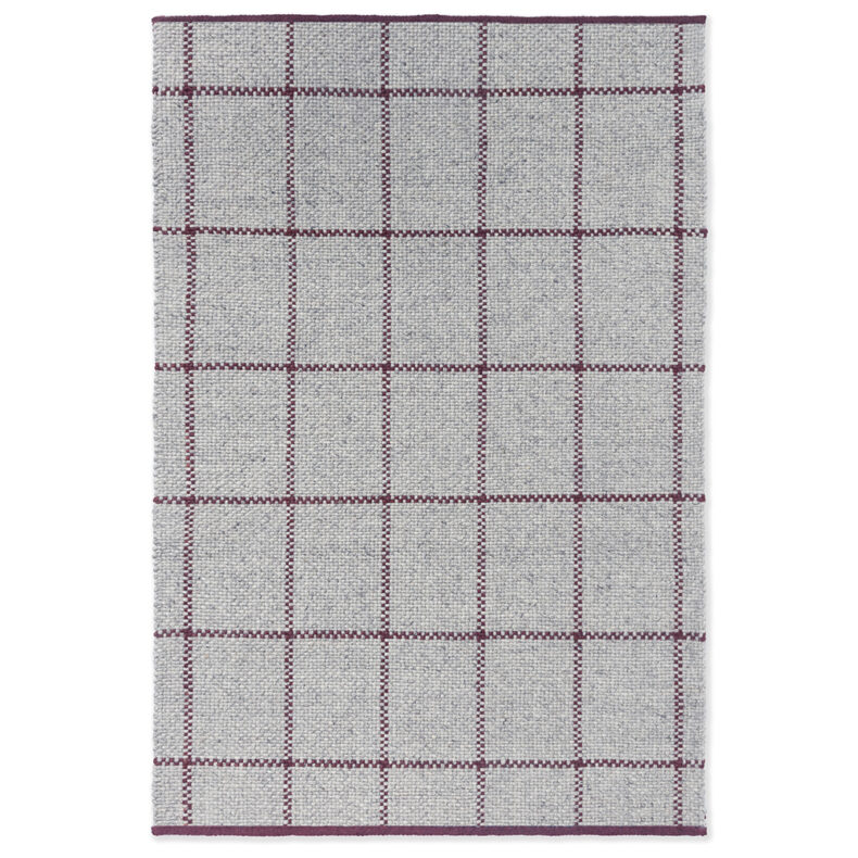 Craft Matter Check Ash Stone Red 49100 rug by Brink