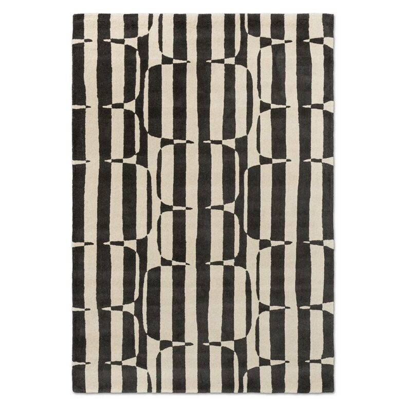 Lohko Stripe Charcoal 123105 rug by Scion