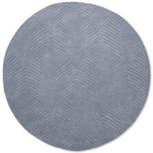 Folia Cool Grey Round 38904 rug by Wedgwood