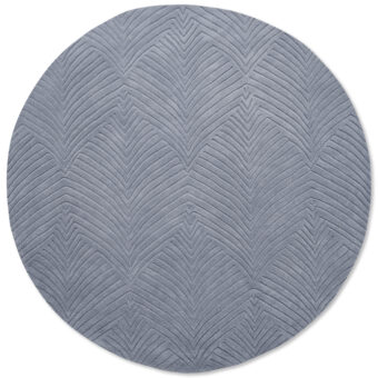Folia Cool Grey Round 38904 rug by Wedgwood