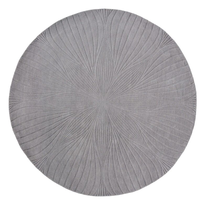 Folia Grey Round 38305 rug by Wedgwood
