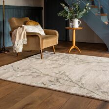 Pussy Willow Hedgerow Green 79807 rug by Laura Ashley