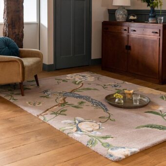 Summer Palace Truffle Seaspray 81201 rug by Laura Ashley