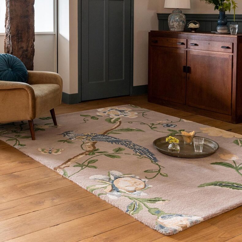 Summer Palace Truffle Seaspray 81201 rug by Laura Ashley