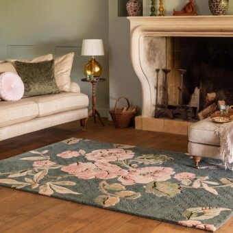 Aylworth Trail Fern Green 78607 rug by Laura Ashley