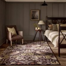 Strawberry Thief Grape 27705 rug by Morris