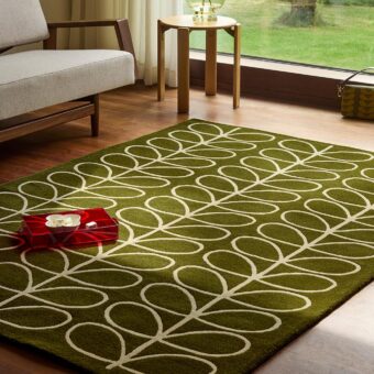 Linear Stem Olive 60501 rug by Orla Kiely