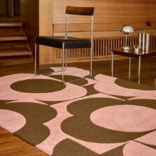 Prism Flower Pink Terracotta 158002 rug by Orla Kiely