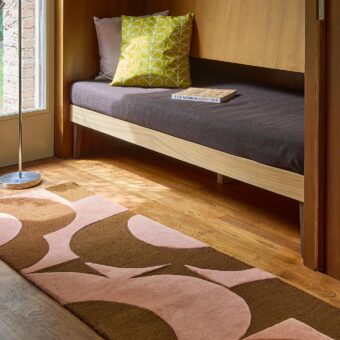 Prism Flower Pink Terracotta 158002 rug by Orla Kiely