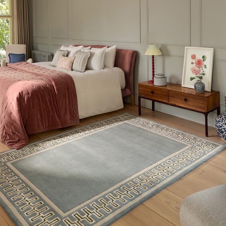 Linnean Porcelain 148408 rug by Sanderson