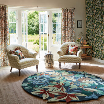 Robin's Wood Forest Green 146508 rug by Sanderson