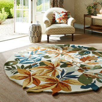 Robin's Wood Russet Brown 146501 rug by Sanderson