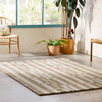 Lohko Stripe Pebble 123101 rug by Scion