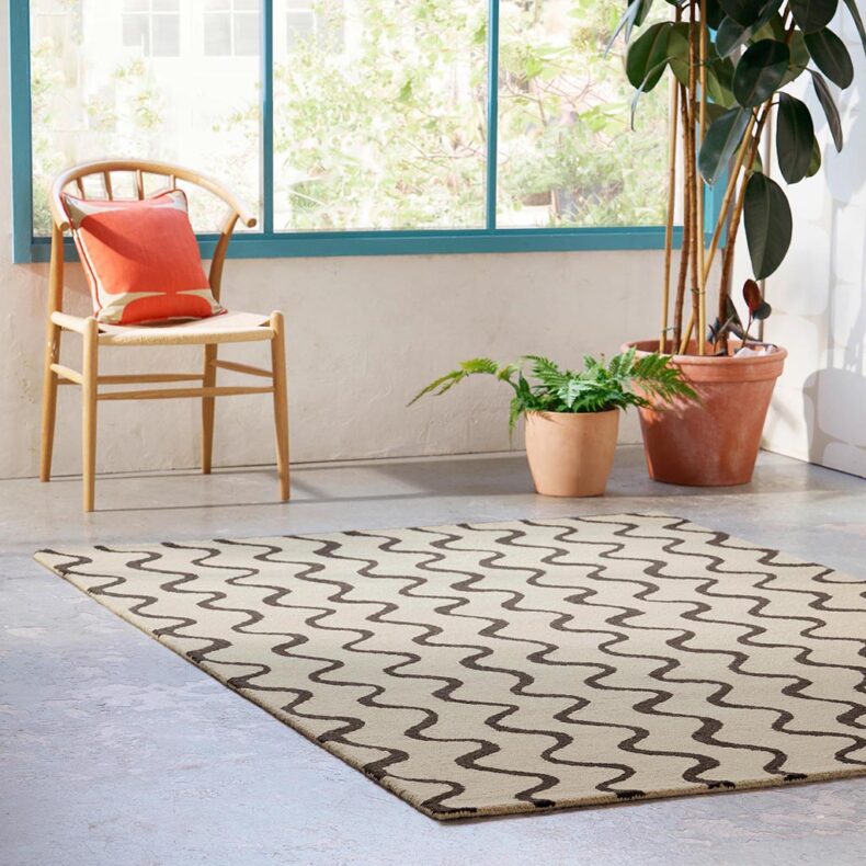 Ribbon Charcoal 124305 rug by Scion