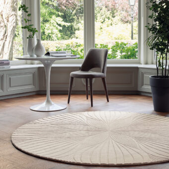Folia Stone Round 38301 rug by Wedgwood