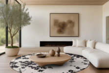 Sakura Collection Night Snow 9835 rug by Louis De Poortere
