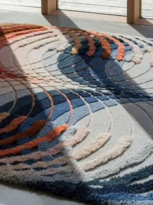 Infinite Loops rug by Roger Oates