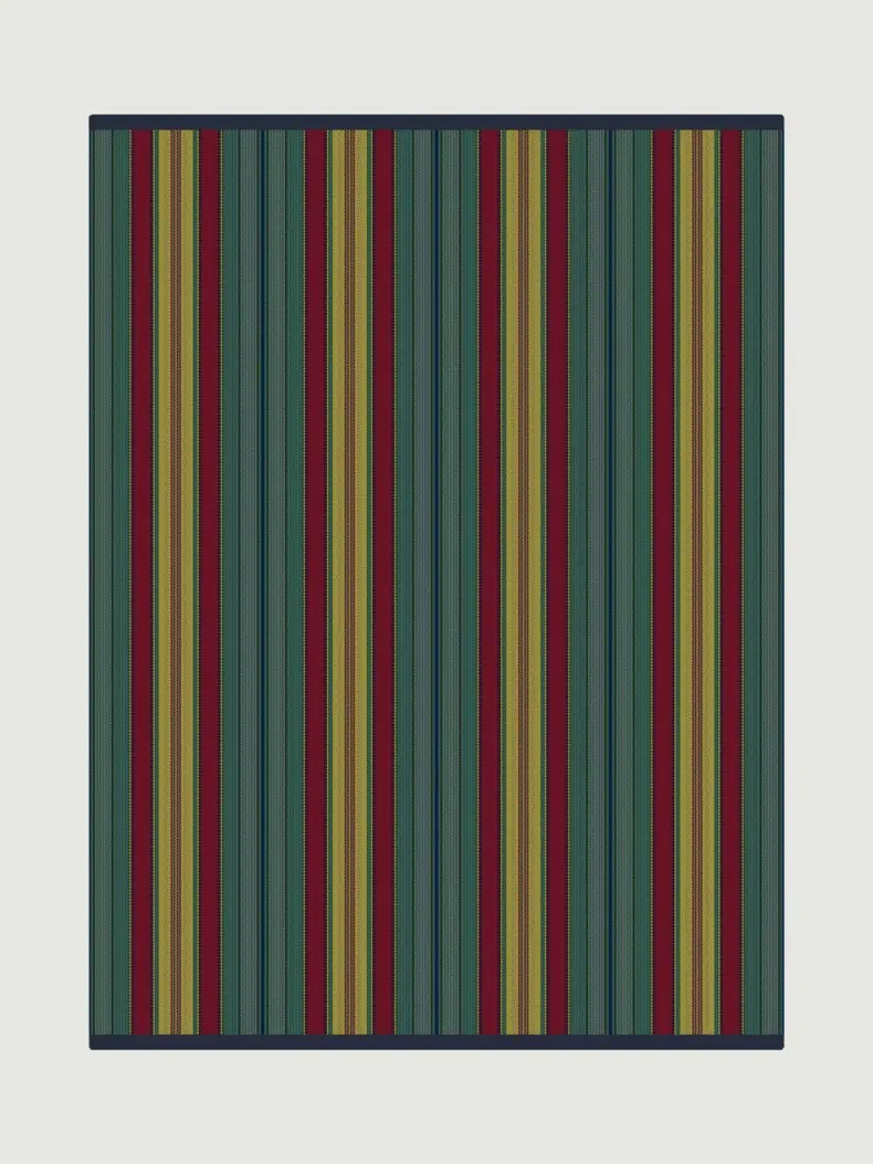 Charleston Turkey Red rug by Roger Oates