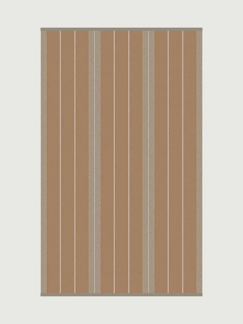 Swanson Tan rug by Roger Oates