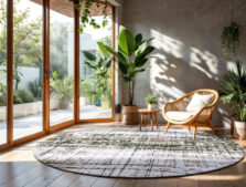 Mad Men Collection Griff Central Green 9797 rug by Louis De Poortere