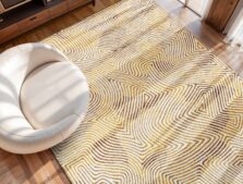 Meditation Collection Coral Yellow Hippy 9799 rug by Louis De Poortere