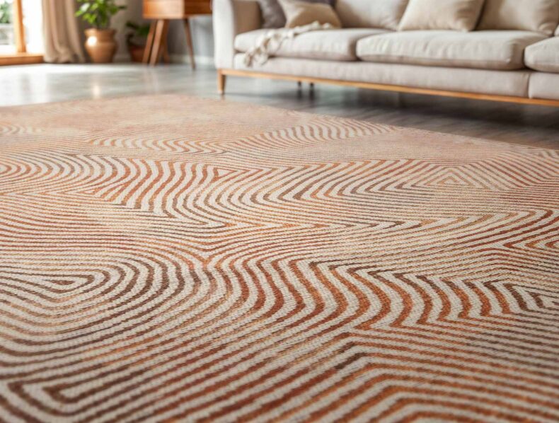 Meditation Collection Coral Indian Sand 9800 rug by Louis De Poortere