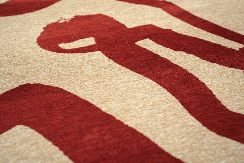 Craft Collection Ribbon Imperial Red 9847 rug by Louis De Poortere