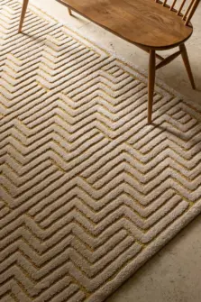 Harford Zig Zag Amber rug by Roger Oates