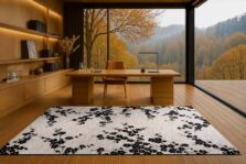 Sakura Collection Night Snow 9835 rug by Louis De Poortere