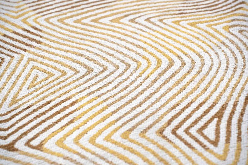 Meditation Collection Coral Yellow Hippy 9799 rug by Louis De Poortere