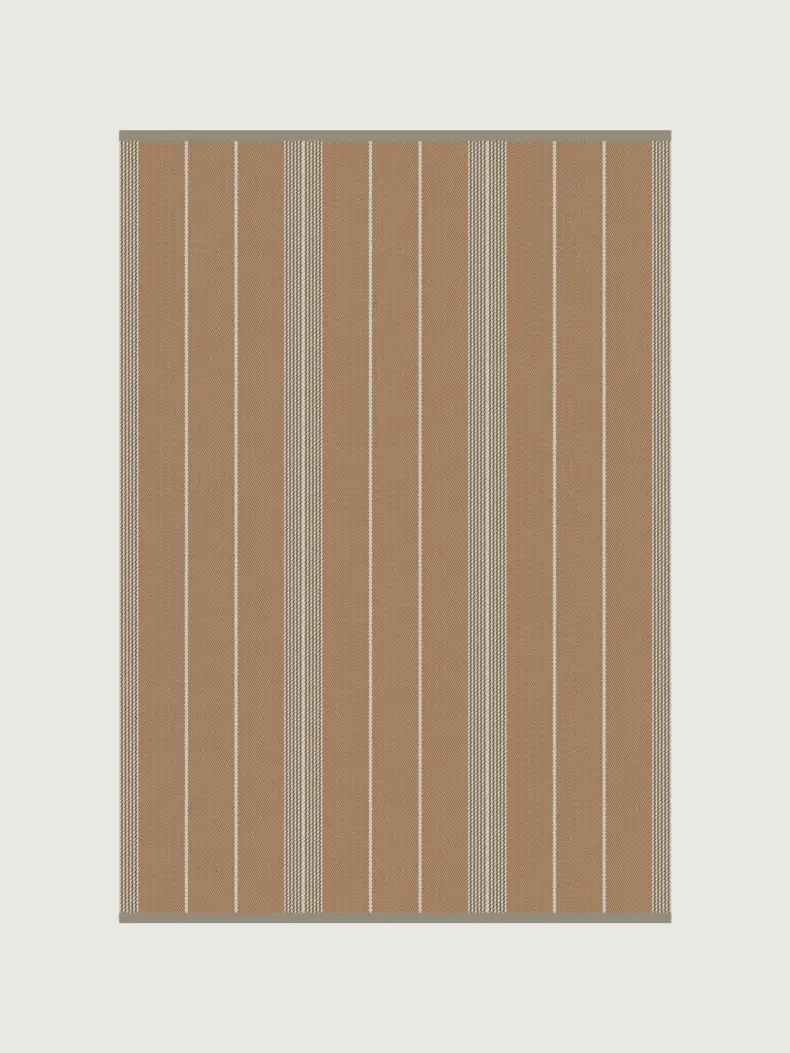 Swanson Tan rug by Roger Oates