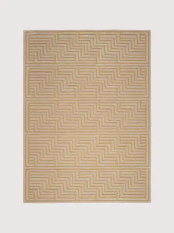 Harford Zig Zag Amber rug by Roger Oates