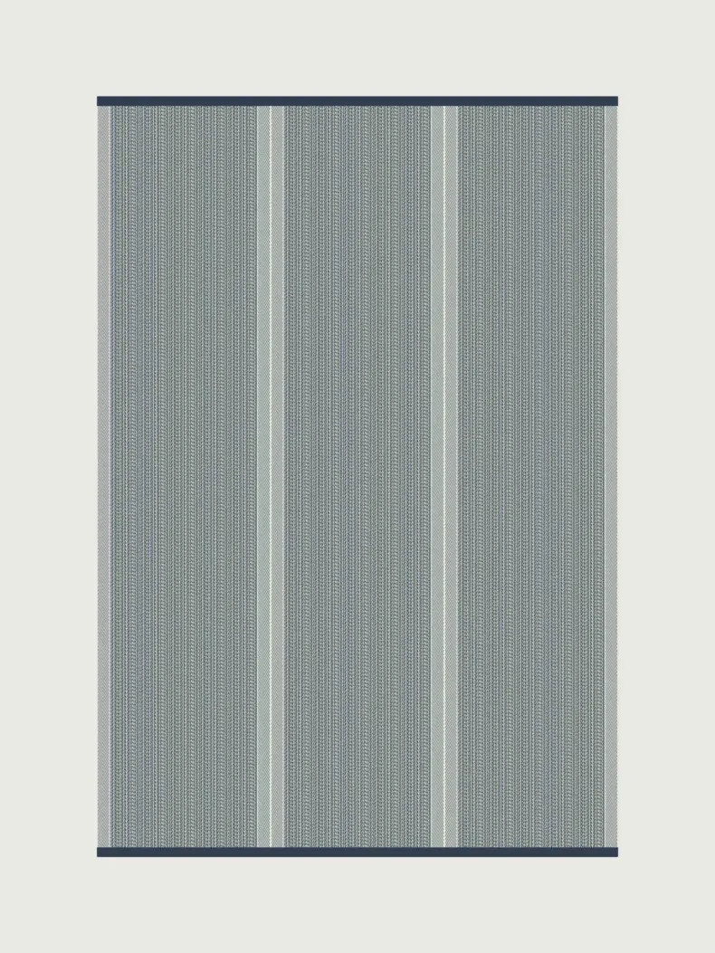 Sgraffito Blu rug by Roger Oates