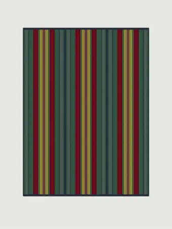 Charleston Turkey Red rug by Roger Oates