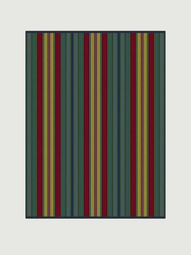 Charleston Turkey Red rug by Roger Oates