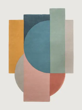 Shapes Bright rug by Roger Oates