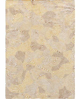 Meditation Collection Coral Yellow Hippy 9799 rug by Louis De Poortere