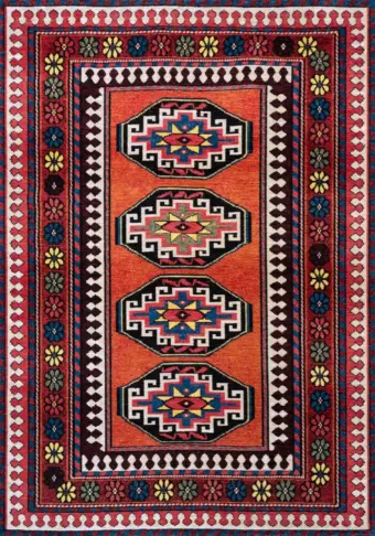 Antiquarian Collection Antalia Red Mix 9844 rug by Louis De Poortere